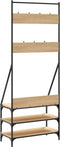 vidaXL - Kledingrek - met - schoenenrek - 72x34x184 - cm - sonoma - eikenkleurig