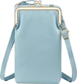 iMoshion Vegan Lederen Telefoontasje Crossbody - Blauw