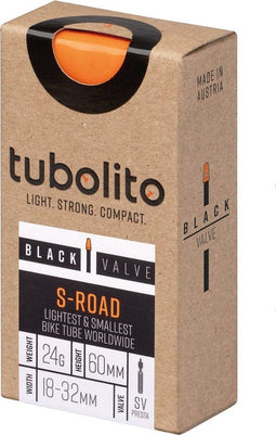 Tubolito Road Binnenband - 60mm ventiel - 39 gram - Wielrennen - Racefiets - fietsonderdelen - Tube - ultralicht - 18-622 → 32-622