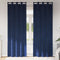 vidaXL - Zwartouts - Gordijnen - met - Oogjes - 2 - stuks - Donkerblauwe - Velvet