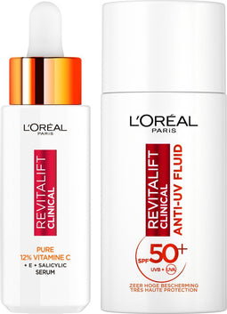 L'Oréal Paris Revitalift Clinical Duo - Serum & Fluid - SPF50+ - 2 Delig
