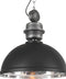 Mexlite Gaeve 2661ZW - Hanglamp Ø50cm E27 Fitting - Hoogte Verstelbaar - Zwart / Zilver