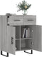 vidaXL - Dressoir - 69,5x34x90 - cm - bewerkt - hout - grijs - sonoma - eikenkleurig