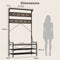 Coast Kapstok - 4-in-1 Garderoberek met 11 Haken en Schoenenrek - Grijs - 102 x 40 x 184 cm