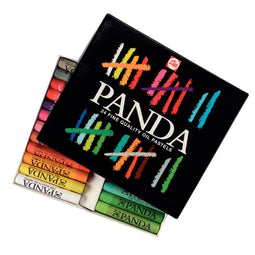 Talens Panda - Oliepastel panda set á 24 kleuren | 6 stuks