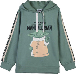 THE MANDALORIAN - Kinder hoodie Katoen - groen - 7 Jaar