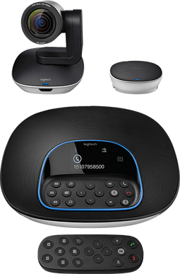 Logitech Group - Webcam - 10x optische zoom 1080p 30fps - Zwart