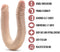 Dr. Skin Plus 14” Buigzame Dubbele Dildo Beige