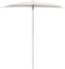 vidaXL - Parasol - half - met - paal - 180x90 - cm - zwart
