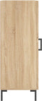 vidaXL - Dressoir - 34,5x34x90 - cm - bewerkt - hout - sonoma - eiken