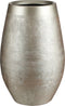 Mica Decorations Vaas/hoge bloempot - mat champagne - keramiek - H40 x D26 cm - voor takken/bloemen