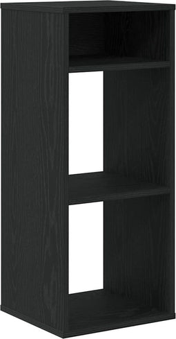 vidaXL - Boekenkast - 34x31x80 - cm - bewerkt - hout - zwart