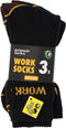 Primair Socks werksokken 3 pack zwart - zwart - 39-42