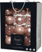 Decoris Kerstballen - Set van 26 glazen kerstballen - 5-6-7 cm mat/glans - lichtroze (26 stuks)