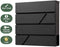 BRASQ Brievenbus Deluxe Zwart PB200 - Wandbrievenbus met Slot en Krantenvak - Hangend