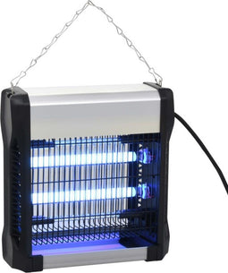 vidaXL - Vliegendoder - 12 - W - aluminium - ABS - zwart