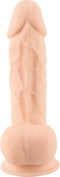 Silexd – Zeer Realistische Zuignap Dildo met Zachte Mantel en Harde Kern voor Levensechte Ervaring – 22.1 cm – beigeig