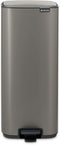Brabantia Bo Pedaalemmer - 30 liter - Soft-close - Platinum