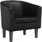 vidaXL - Kuipstoel - PU-leer - zwart - 70 x 56 x 68 cm