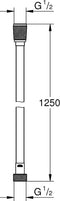 GROHE VitalioFlex 1250 - Doucheslang - Long-Life - chroom