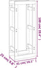 vidaXL - Haardhoutrek - 60 - x - 25 - x - 100 - cm - massief - grenenhout