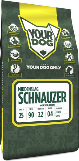 Yourdog Middenslag schnauzer Rasspecifiek Adult Hondenvoer 6kg | Hondenbrokken
