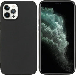 iMoshion Hoesje Geschikt voor iPhone 12 Pro Max Hoesje Siliconen - iMoshion Color Backcover - Zwart