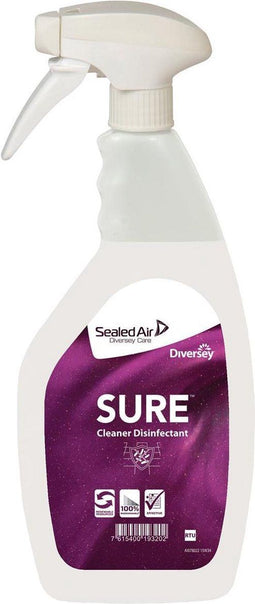 Diversey desinfecteermiddel Sure, flacon van 750 ml