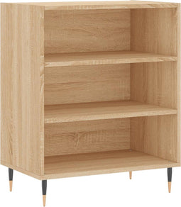 vidaXL - Dressoir - 57x35x70 - cm - bewerkt - hout - sonoma - eikenkleurig