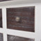 vidaXL - Wandkast - met - 6 - lades - hout - bruin - en - wit