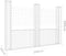 vidaXL - Schanskorf - U-vormig - met - 3 - palen - 260x20x200 - cm - ijzer