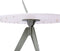 Weltevree | Sundial Table | Koffietafel Rond Zonnewijzer | Bijzettafel Tuin, Tuintafel, Salontafel Buiten | Aluminium Staal Gepoedercoat | Zandgeel RAL 1002