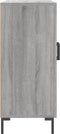 vidaXL - Dressoir - 90x34x80 - cm - bewerkt - hout - grijs - sonoma - eikenkleurig