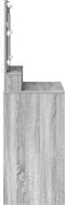 vidaXL - Kaptafel - met - LED - Verlichting - Grijs - Sonoma - 79x41x135 - cm