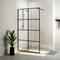 vidaXL - Inloopdouchewand - 115x195 - cm - transparant - ESG-glas - zilverkleurig