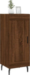vidaXL - Dressoir - 34,5x34x90 - cm - bewerkt - hout - bruin - eikenkleur