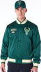New Era - Milwaukee Bucks - NBA Satin Dark Green Bomber Jacket