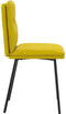 vidaXL - Eetkamerstoelen - 2 - st - fluweel - geel