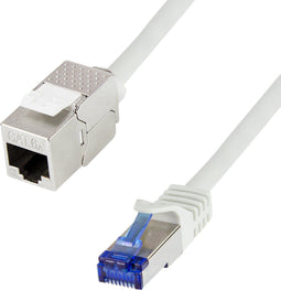 LogiLink CC5092S RJ45 Netwerkkabel, patchkabel CAT 6A S/FTP 10 m Grijs Snagless 1 stuk(s)