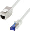 LogiLink CC5092S RJ45 Netwerkkabel, patchkabel CAT 6A S/FTP 10 m Grijs Snagless 1 stuk(s)
