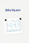 BOARD-UP frameless whiteboard - 50x75 cm LegaMaster