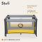 Lionelo Stefi - Campingbedje 3-in-1 - Inclusief matras 120x60 cm - Geel