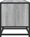 vidaXL - Tv-meubel - 100x35x41 - cm - bewerkt - hout - metaal - grijs - sonoma - eiken