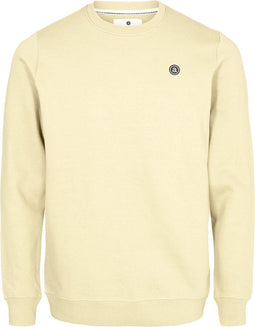 Anerkjendt Akallen Noos - Crewneck Trui - Biologisch katoen - Creme - Maat S