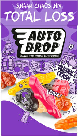 Autodrop Mixdoos Parkeerwachters - Snoepmix van zoete drop en winegum - 250 gram