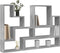 vidaXL - Wandschap - 96x12x64 - cm - bewerkt - hout - betongrijs