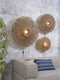 GOOD&MOJO Wandlamp Bali - Bamboe/Zwart - Ø44cm - Binnen Scandinavisch,Bohemian