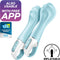 Satisfyer, vibrator, G-spot vibrator, 'Air Pump Vibrator 5 Connect App', 20 cm, met app, opblaasbaar