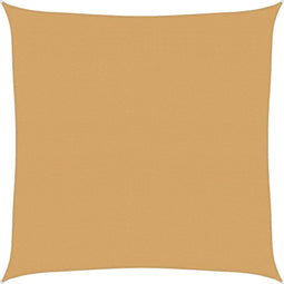 vidaXL - Zonnezeil - 160 - g/m² - vierkant - 6x6 - m - HDPE - zandkleurig