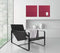 Sigel glasmagneetbord - Artverum - 48x48cm - bessenrood - SI-GL272